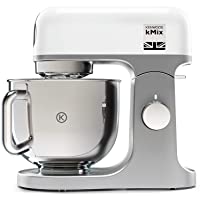 Kenwood kMix KMX750WH - Robot de Cocina Multifunción- 1000 W- Bol Metálico de 5 L con Asa- Gancho para Amasar- Varillas…